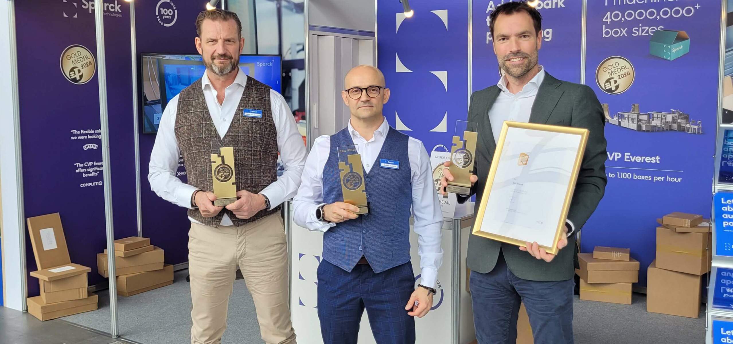 Sparck Technologies drie gouden medailles